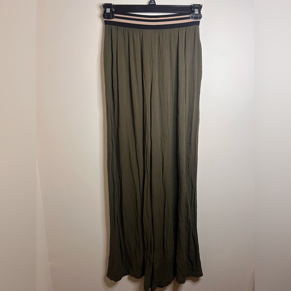 Anthropologie Dolan gauze pull on pants, green, size small. - Picture 3 of 8
